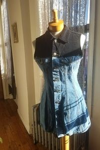 Button-down mini dress